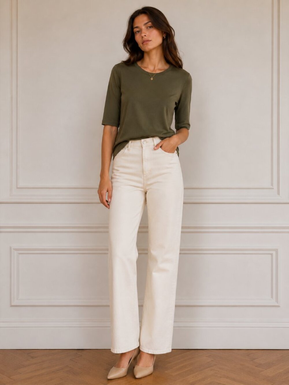 Olive green shirt